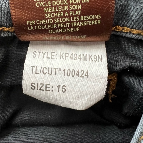 Kut From The Kloth Jeans Catherine Boyfriend Distressed Stretch Washed Black 16 - Picture 11 of 13